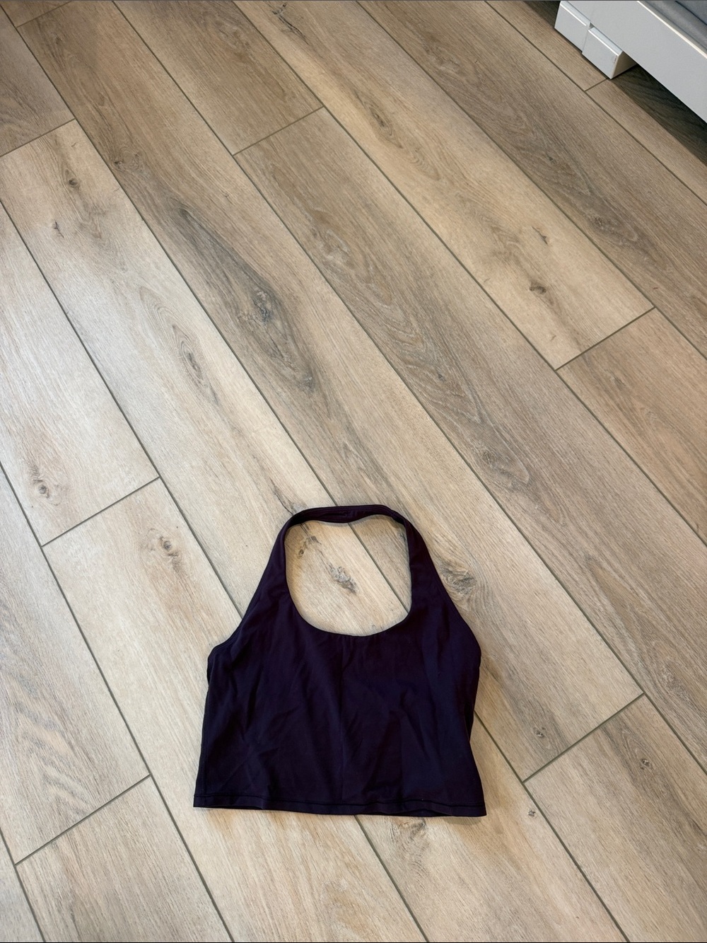 Athleta Dark Purple Racerback Crop Tank